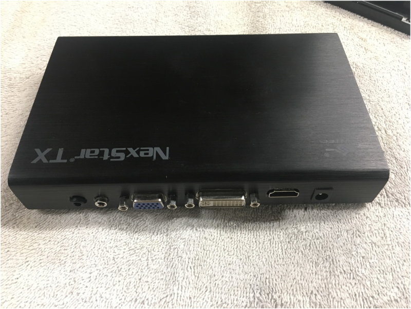 Top side of new connection interface - HDMI, DVI, VGA