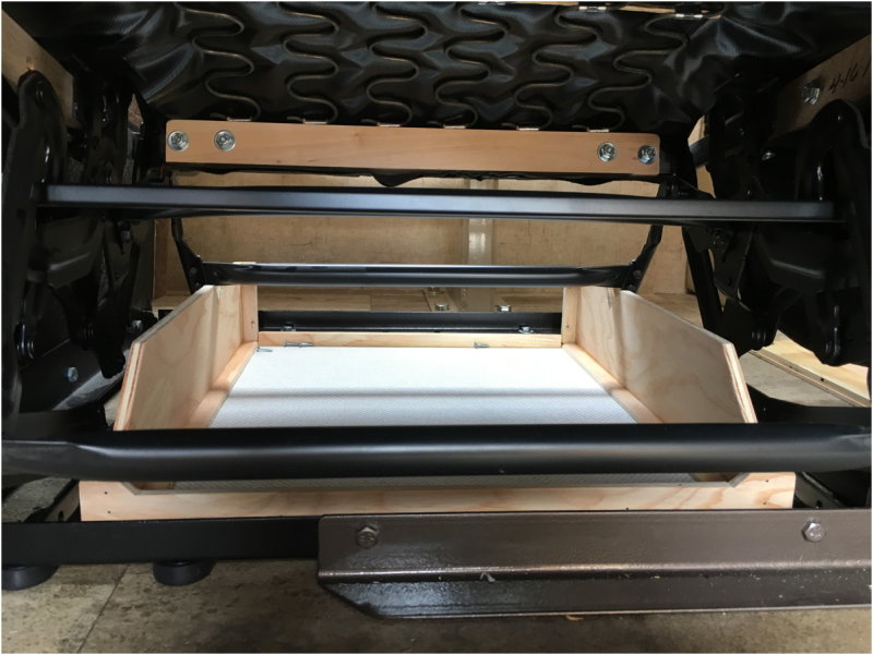 Storage under seats - checking clearances