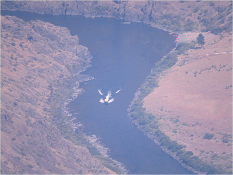 Jet boat on the Snake - We've been there, looking up!