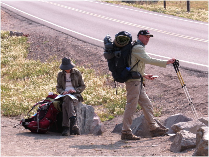 They are serious hikers. I'm usually in hat, flops and little else...