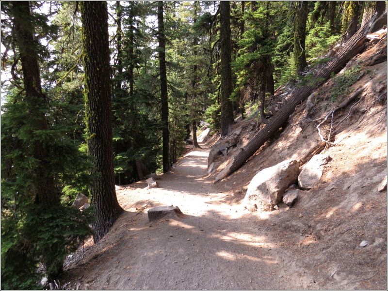 Down the trail - some steep sections