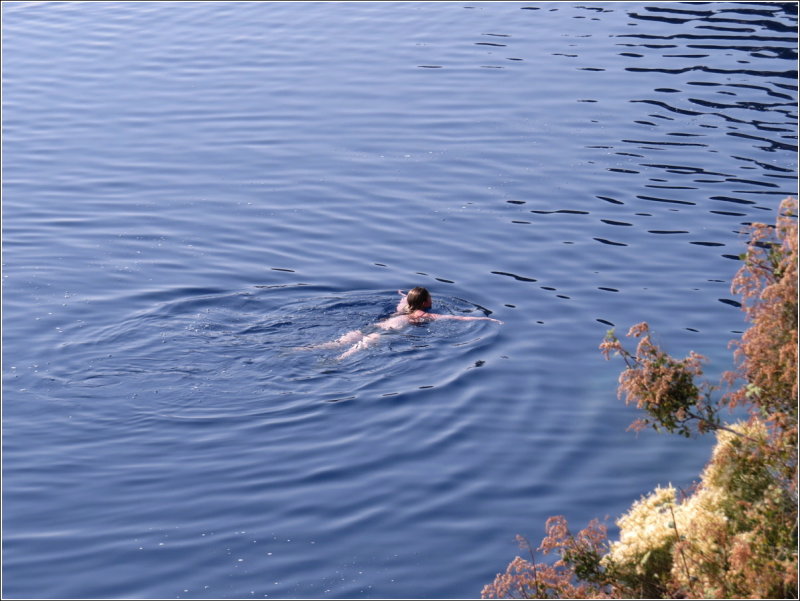 Swimmer - the temp at the surface was in the mid- 60s/18s-ish