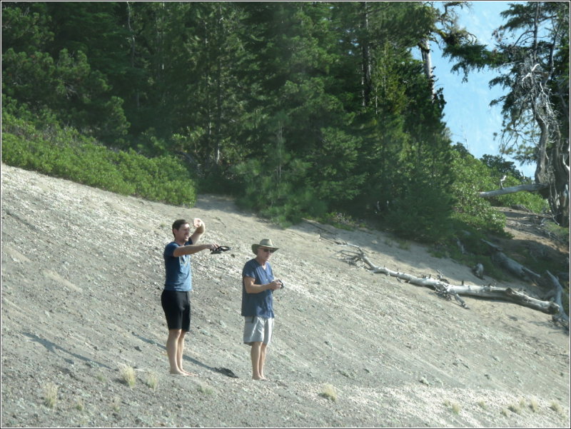 Conversation - We found it was better to be barefooted than to wear flipflops in the pumice