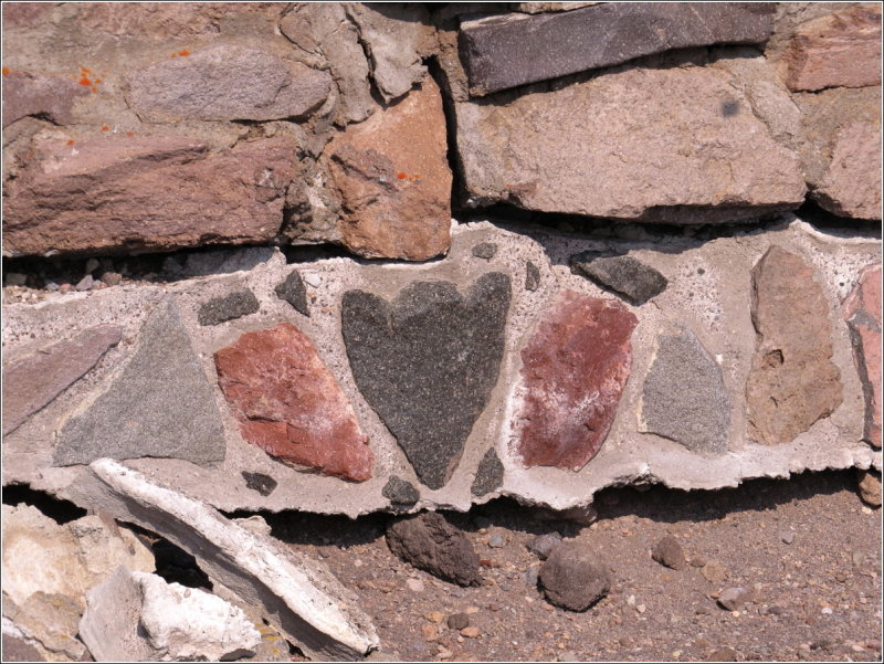 Boo! This rock was in the old CCC wall - think back to the people that placed it