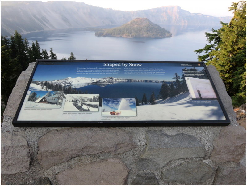 Crater Lake shaped by Snow!