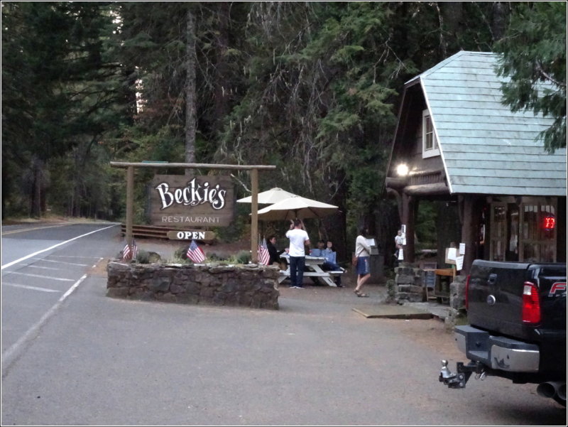 Walk-up only, no dining room seating.  Two orders of chicken strip baskets lasted 3 meals!