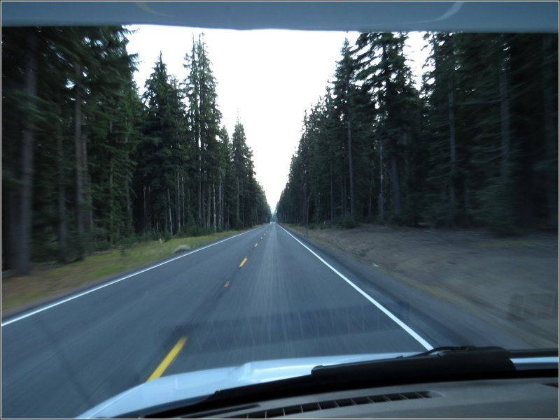 On our way home (to the Crater Lake RV park in Prospect)