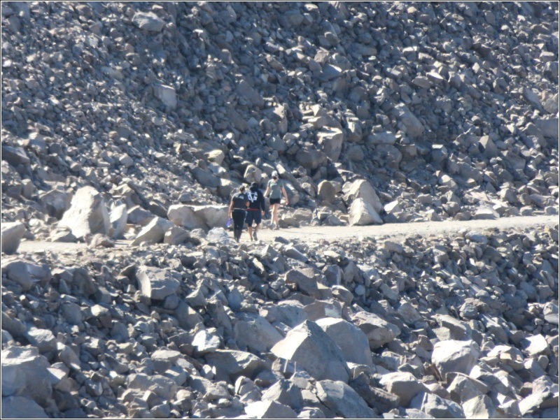 People on the trail