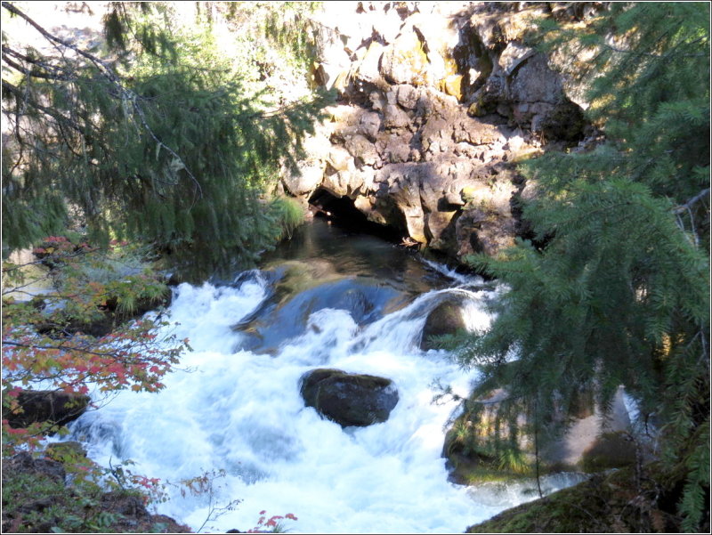 The lava tube water exit