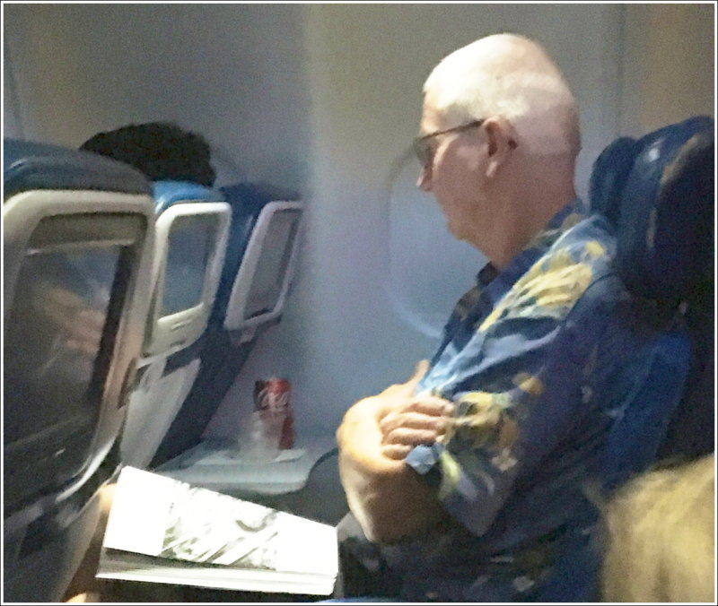 0036N-Ph - yes, even Pappy snoozes, as he has for 100's of thousands of airline miles!