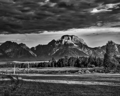 Rising Morning Clouds over Mt. Moran