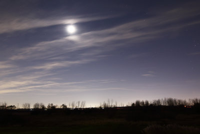 Moon, Stars and Clouds