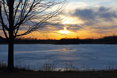 Sunset Across the Ice