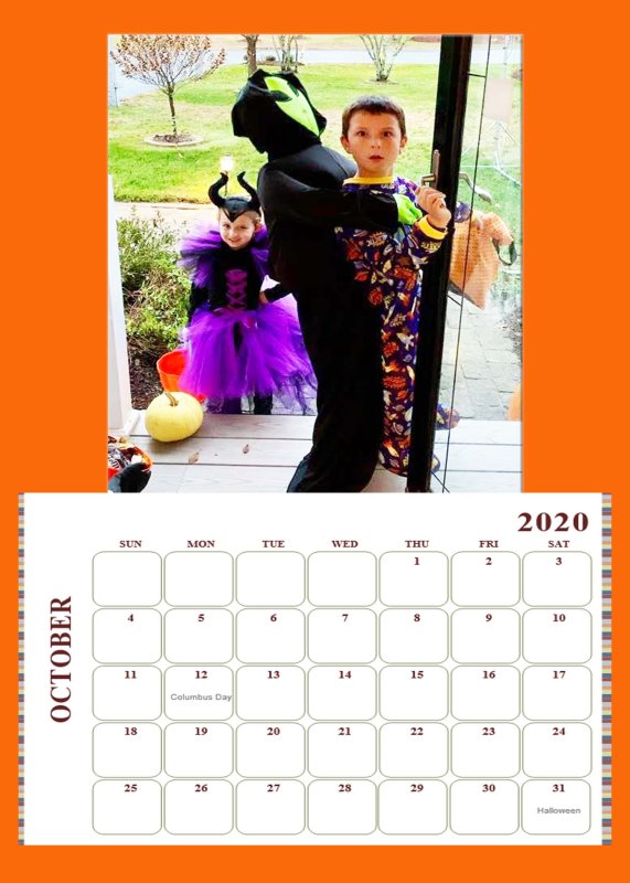 Alison's 2020 Calendar