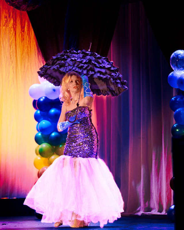 Goldie Candela parasol DemDamnDames Birthday Show rw