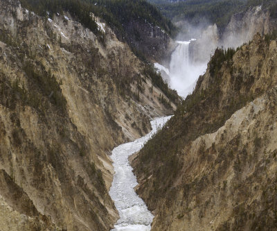 Yellowstone Canyon Waterfall