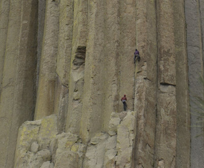 Devil's Tower Climbers Crop