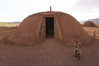 Navajo Hogan (mud hut) in Monument Valley