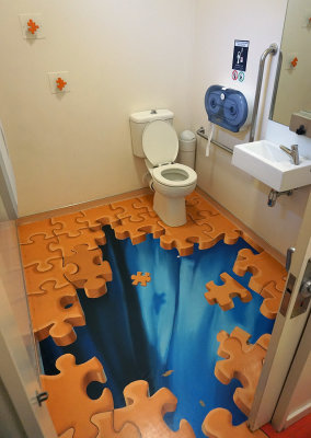 Puzzling World Bathroom