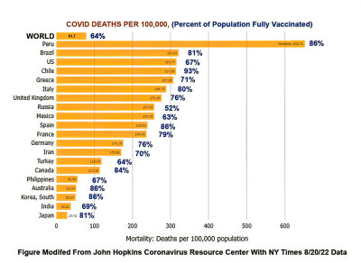 COVID Vaccine Unrelated To COVID Mortality