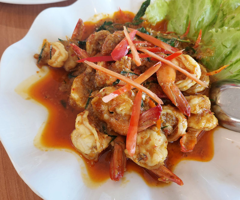 Choo chee goong, Shrimp in curry paste