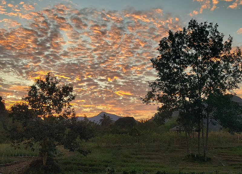 Sunset at Baan Maka resort