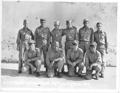 A B-24 bomber crew with a pbase member's Dad