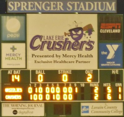 Lake Erie Crushers Base Ball Game 6-18-19