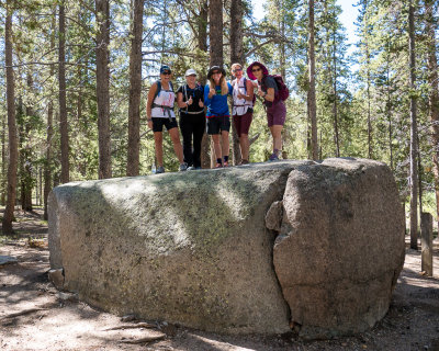 Girls on a rock