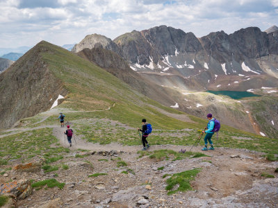 Headed back down