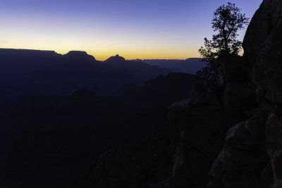 Final pic within the Canyon before topping out at the South Kaibab trailhead. Shiva and Isis Temples are in silhouette.