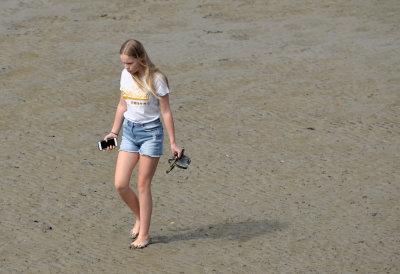 I never walk without my cellphone.