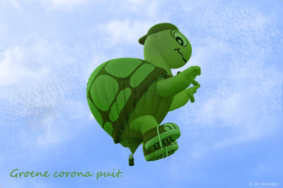 Groene corona puit