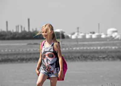 Young girl in Terneuzen