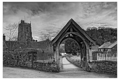 Lychgate and Priory Church St.George.Dunster.