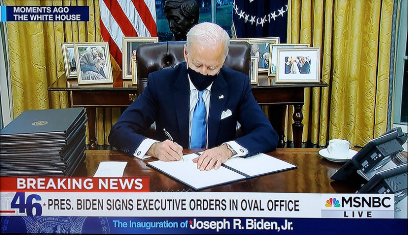 Signing Executive Orders
