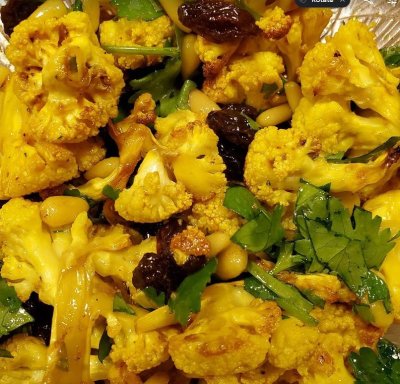 Roasted Curried Cauliflower