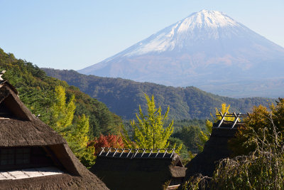 Mount Fuji and Huts