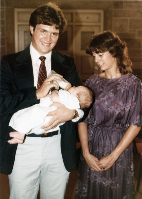1983 07 24 Kevin Connors, Bobbi Biddle and Melissa Asher at Melissa's Baptism 02.jpg