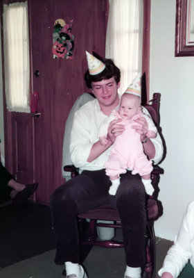 1983 11 06 Kevin Connors and Melissa Asher at Elizabeth's 2nd birthday 02.jpg