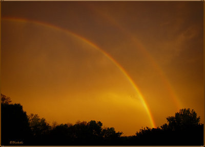 Double Rainbow at Sunset 2019