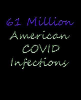 61 Million US COVID Infections (1-10-22)