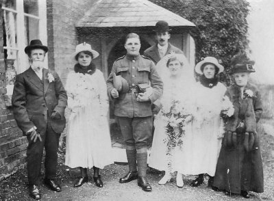 Wedding of Edith Marshall & Charles Jones 26.12.1917.
