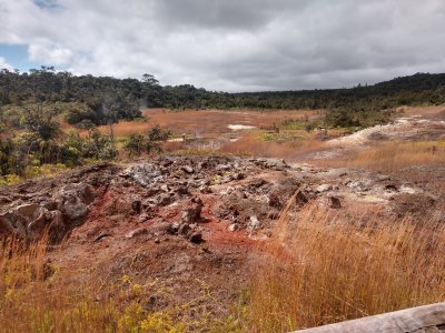 SULFUR DEPOSIT AND STEAM