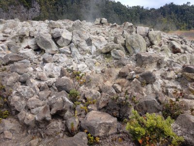 SULFUR DEPOSIT AND STEAM