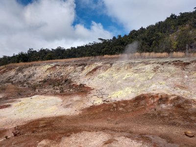 SULFUR DEPOSIT AND STEAM