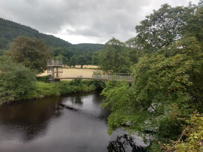 Suspension Pedestrian Bridge over the River Conwy