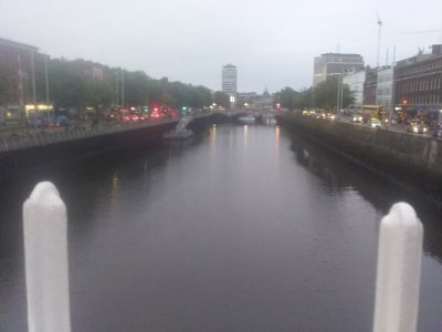 Dublin's River Liffey Looking East from the Ha'penny Bridge
