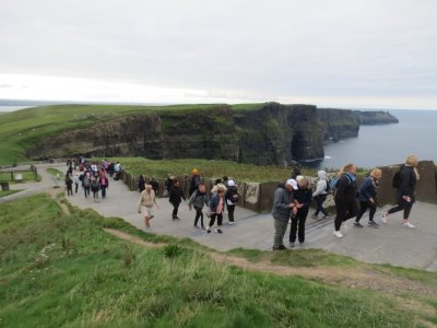 The Sixth Day of our Tour: The Cliffs of Maher, Galway, and Trad on the Prom