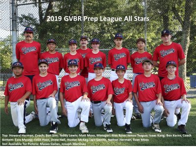 2019 GVBR Prep League Team Photos